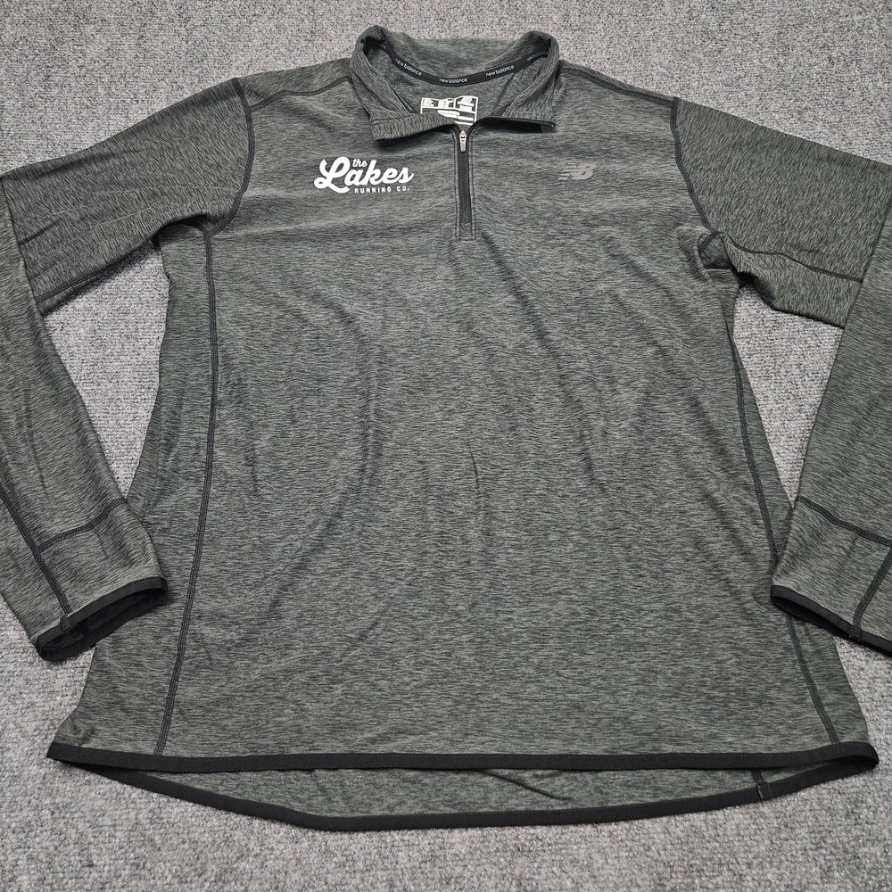 Minnesota Lakes Running Co New Balance Pullover XL Gray 1/4 Zip Activewear